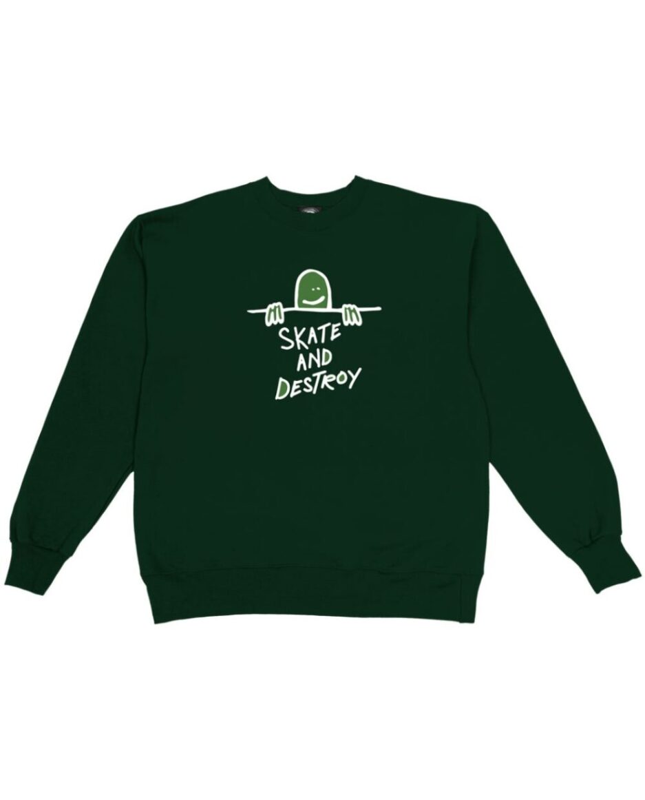Thrasher GONZ Sad Logo Crewneck Green