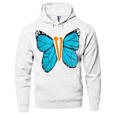 Vlone Blue ButterFly Hoodie