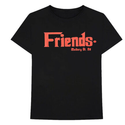 Vlone Friends Godfather Mulberry Red Black Tee