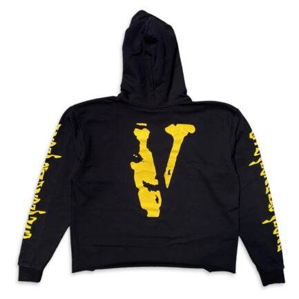 Vlone Nude Girl Hoodie Black Yellow